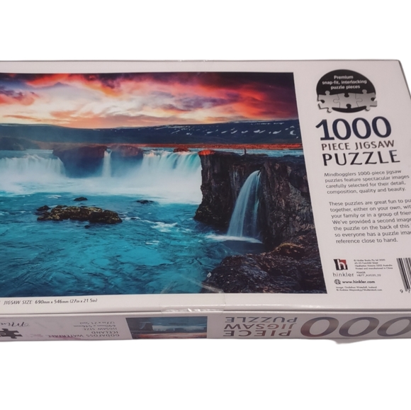 Mindboggers 1000 piece puzzle: Godafoss Waterfall, Iceland - Picture 3 of 4